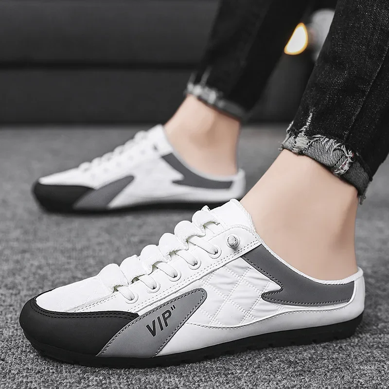 Table Tennis Men - Herenschoenen Ademende halve pantoffels Lage platte