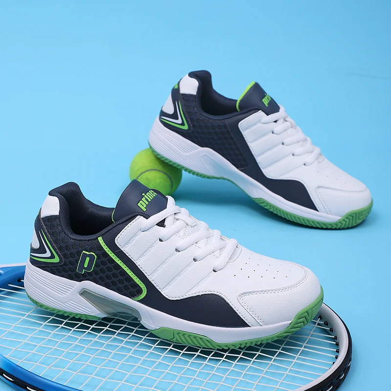 Table Tennis Shoes Asics - Professionele lederen heren badmintonschoenen Paar antislip