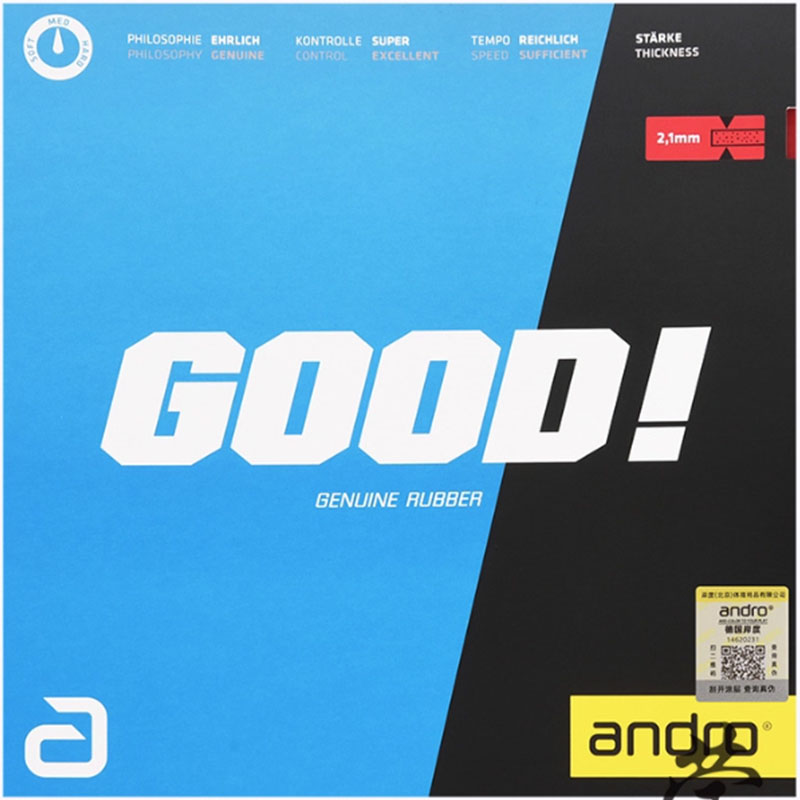 Table Tennis Market - Andro GOOD tafeltennisrubber, niet-plakkerig, hoge elastische