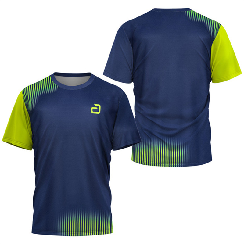 Table Tennis Outfit - Heren Tafeltennis T-shirt Onderstroompatroon Heren Zomer