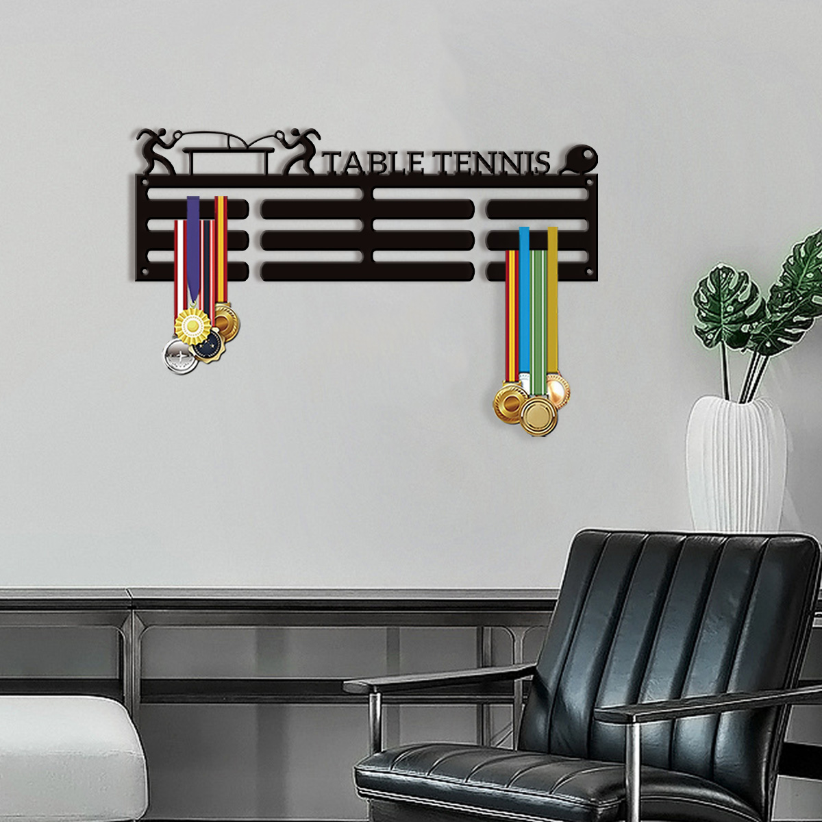 Table Tennis Athlete - 1 interessant gepersonaliseerd aanpassingsitem Tafeltennisspeler Zwart