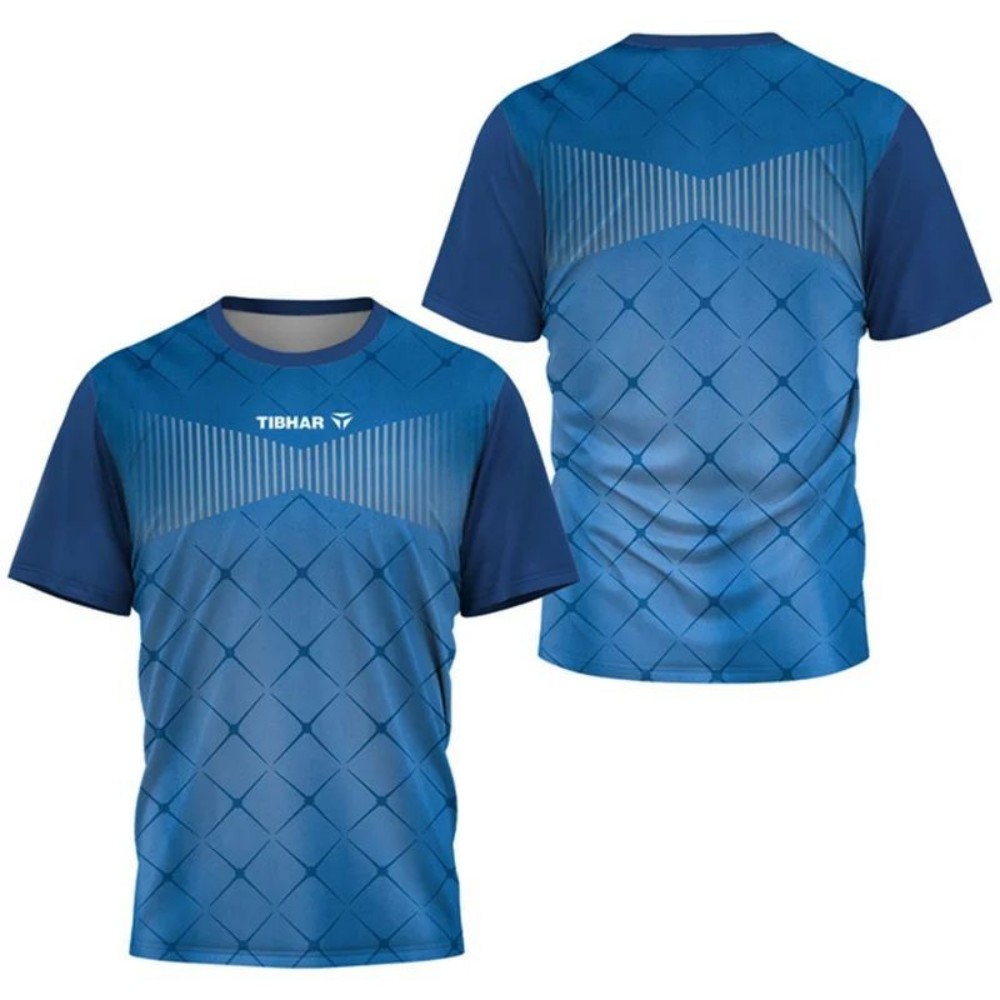 Table Tennis Outfit - Heren buitensport tafeltennis top met korte
