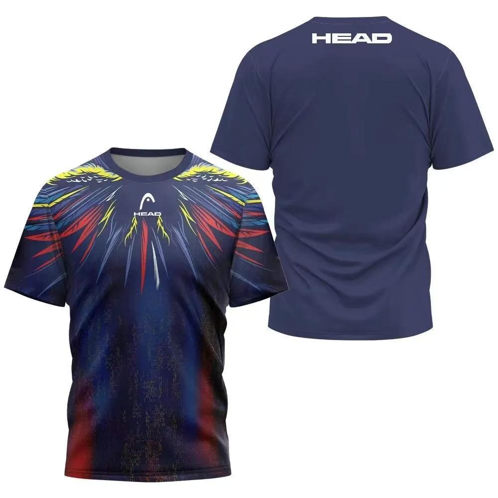 Table Tennis Head To Head - Zomer Ademend Heren T-shirt Outdoor Badminton