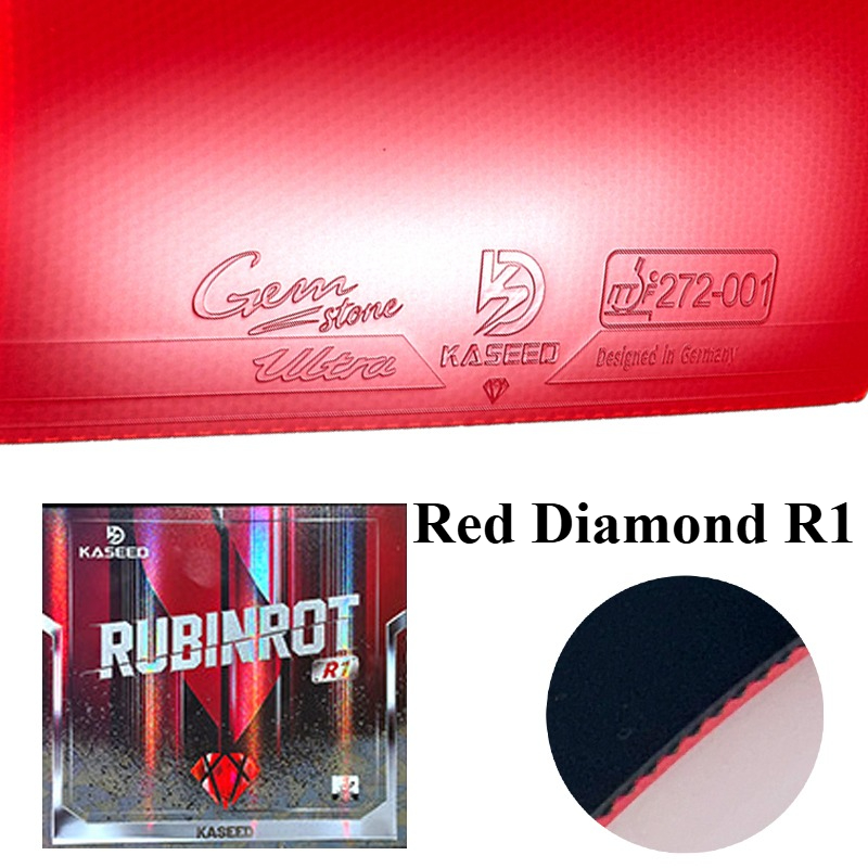 Table Tennis Market - KASEED Red Diamond R1 Tafeltennisrubber met