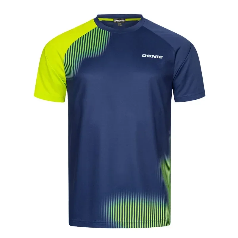 Table Tennis Outfit - Mannen Tafeltennis T-shirt Onderstroompatroon Heren Zomer