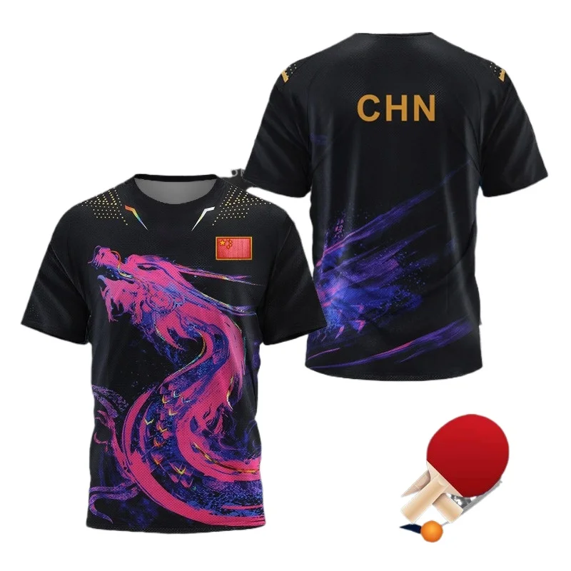 Table Tennis Outfit - CHINA Dragon Tafeltennis Grafische T-shirt voor