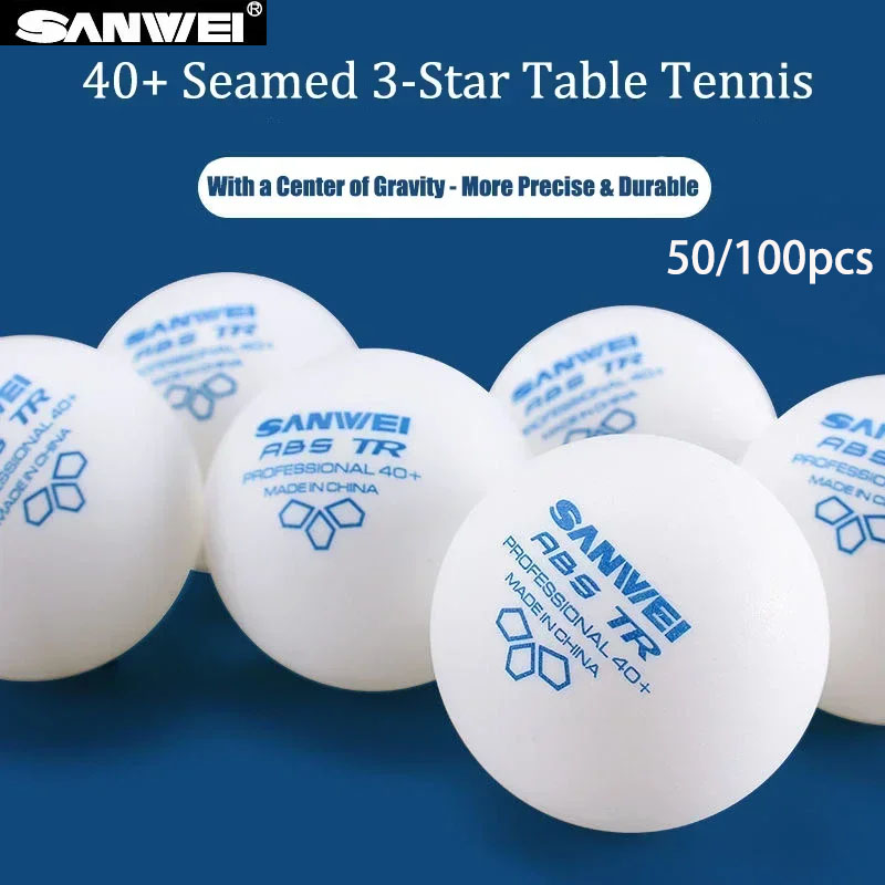 Table Tennis How To Play - SANWEI TR 3-sterren tafeltennisballen ABS nieuw