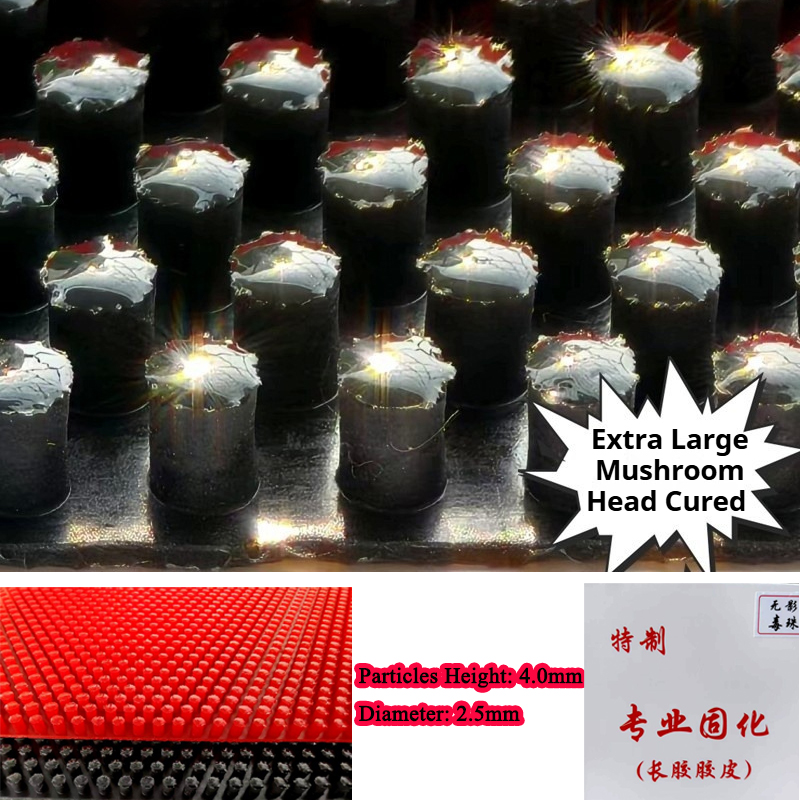 Table Tennis Head To Head - KASFU Ultra-grote paddenstoelvormige rubber voor tafeltennis,