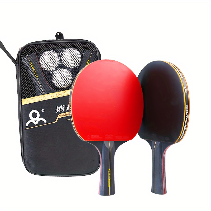Table Tennis How To Play - Twee professionele tafeltennisbatjes, sterrengeclassificeerde tafeltennisbatjes, dubbelzijdige