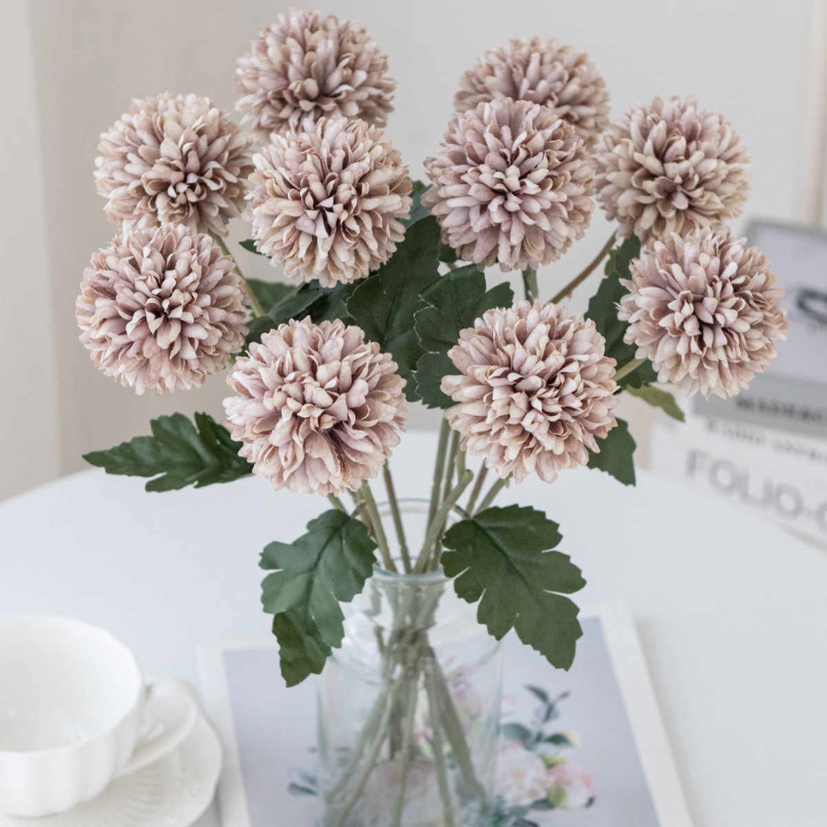 Table Tennis Head To Head - Gesimuleerde enkele tafeltennischrysant, zijden bloemkop chrysant,