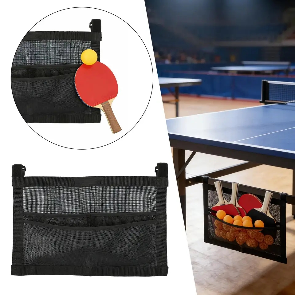 Table Tennis How To Play - Nieuwe Mesh Pingpongbalhouder Grote tascapaciteit Tafeltennisbalorganizer