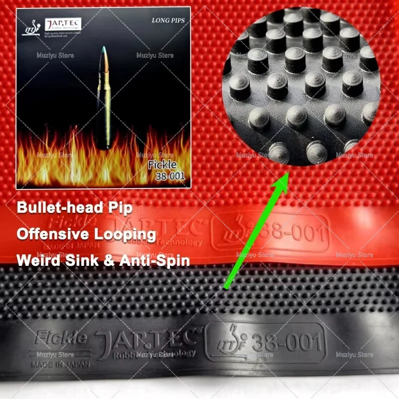 FICKLE Bullet-head Pip Shape T - Table Tennis Head To Head recensie en prijs