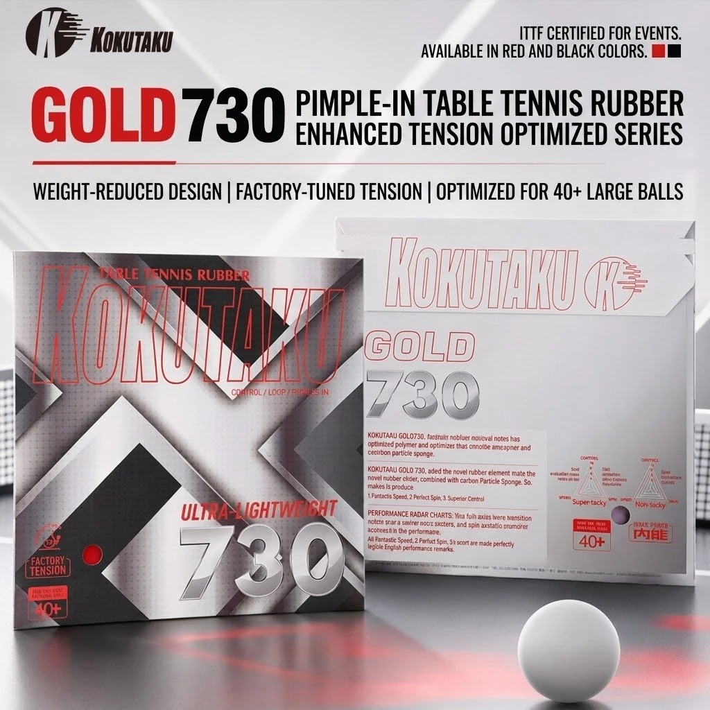 Kokutaku Tafeltennisrubber Gol - Table Tennis Market recensie en prijs