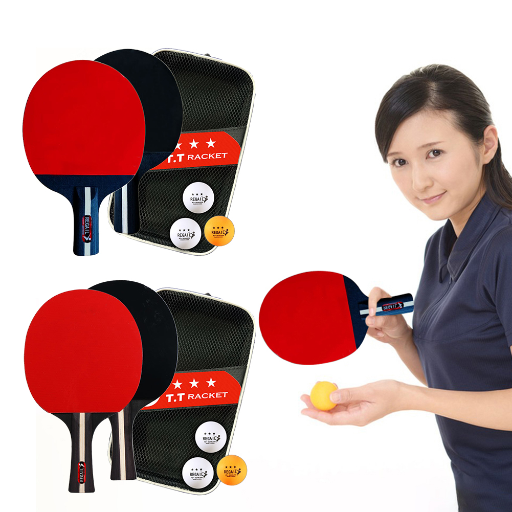 Tafeltennisracket 2 Rackets En - Table Tennis How To Play recensie en prijs