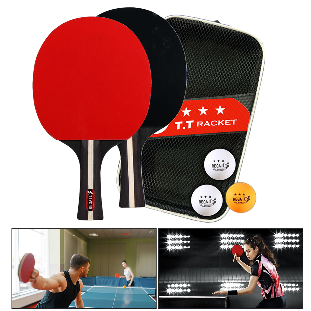 Tafeltennisracket 2 Rackets En - Table Tennis How To Play recensie en prijs