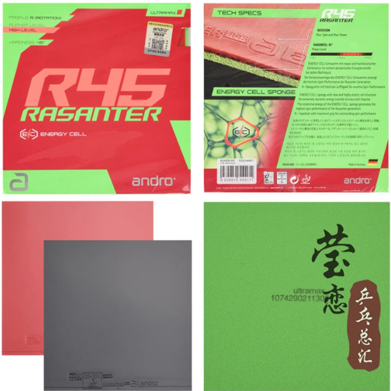 Andro Rasanter R45 47 50 C45 4 - Table Tennis Market recensie en prijs