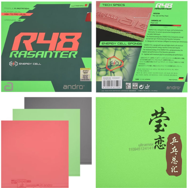 Andro Rasanter R45 47 50 C45 4 - Table Tennis Market recensie en prijs
